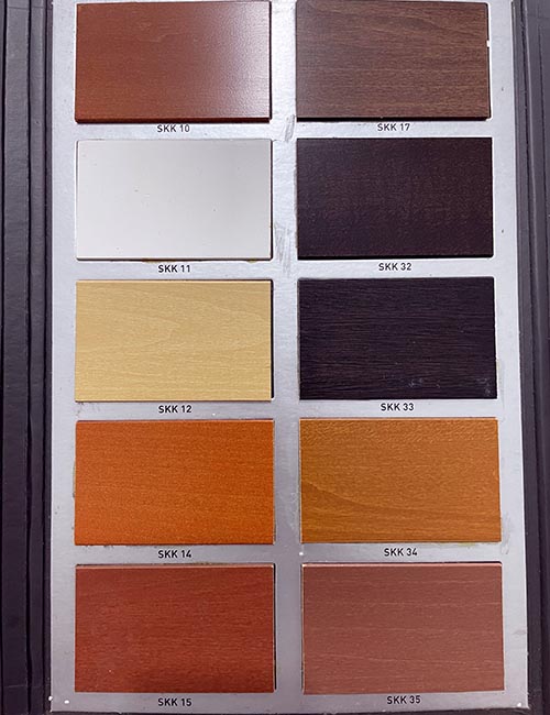 Bảng màu rèm gỗ